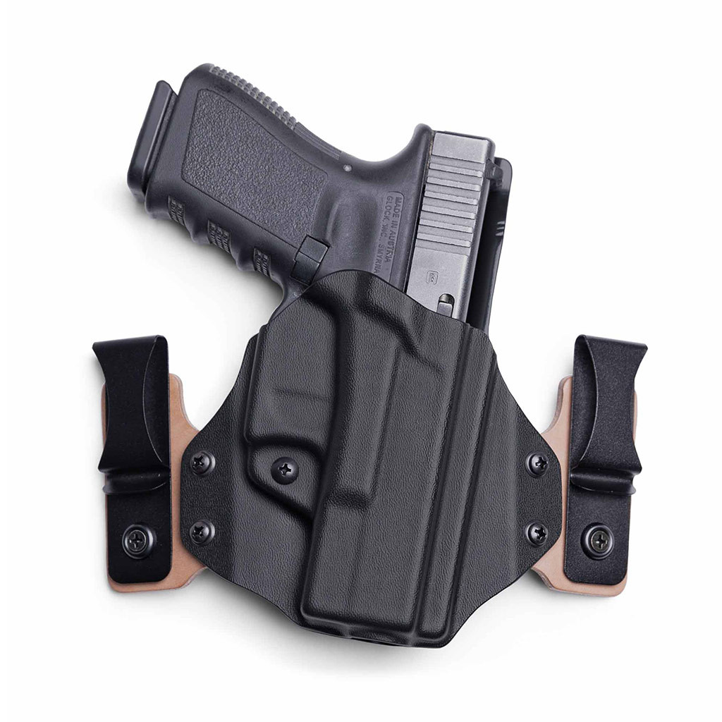 YOSA ボルスター Brown Leather Inside the Waistband Holster for Full Size 9mm 40 45