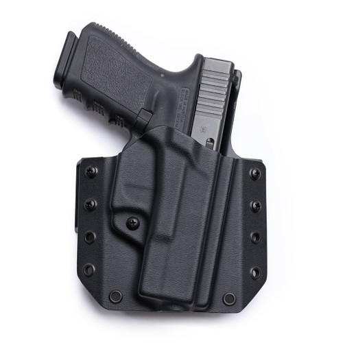 Ruger LC9s Pro w/ LaserMax Red CenterFire Laser OWB Holster LightDraw®