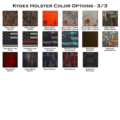Kydex Holster Color Options 3/3