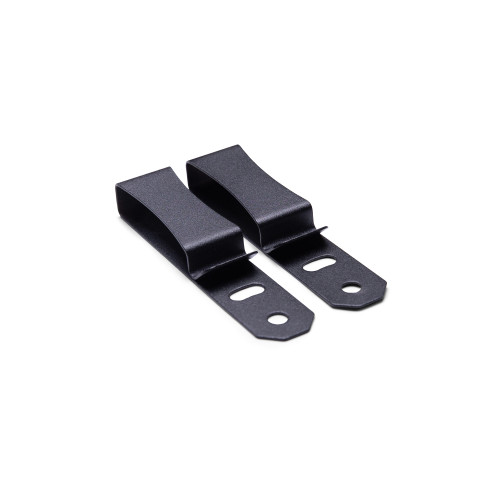 Dual Low Profile Spring Steel Clips - Side View