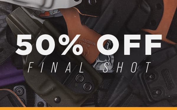 50% off all final shot holsters