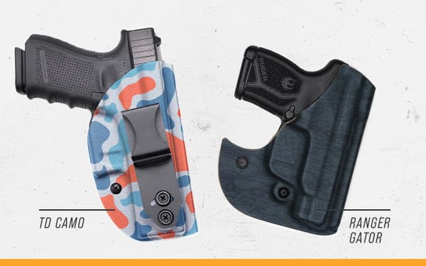 New Holster Patterns - TD Camo and Ranger Gator