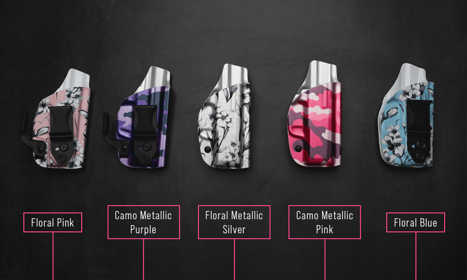 Product lineup of LightTuck and ProDraw holsters feature in our new limited edition colors