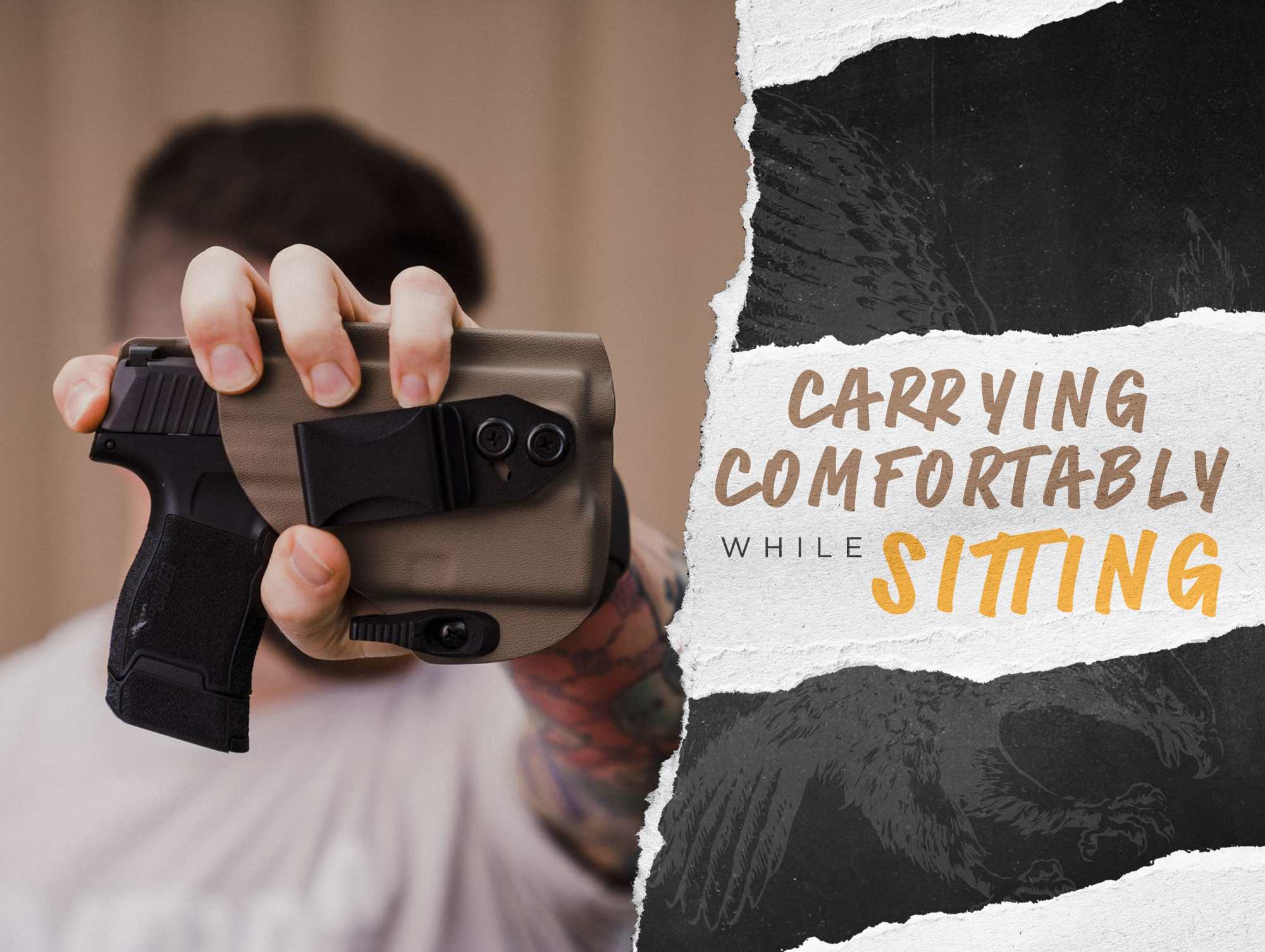 How To Comfortably Conceal Carry While Sitting For Long Periods of