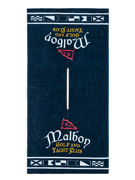 Malbon Yacht Club Golf Towel - Navy