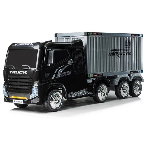 12v Black 4WD Kids Battery Powered Ride-in Lorry Truck with Free