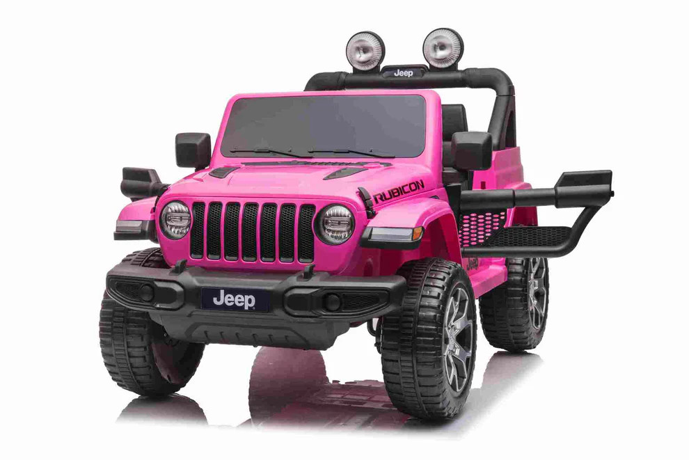 Pink Elite 4WD Official Off-Road Ride-on Jeep Wrangler Rubicon