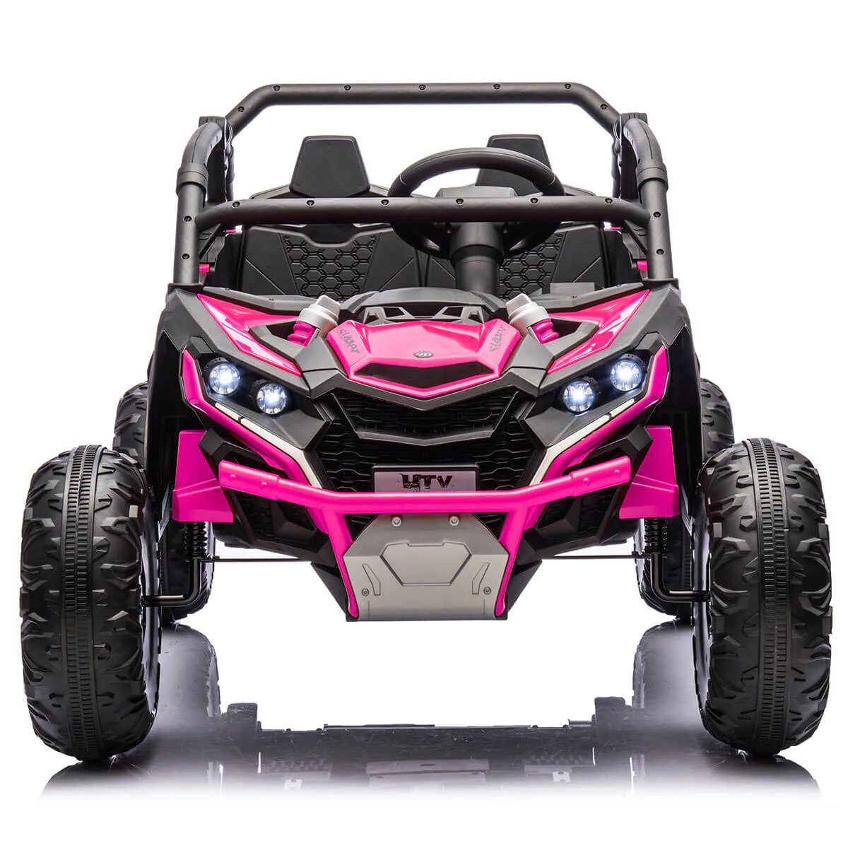 Pink Girls 12v Seater Off-Road Dune Racer Style Sit-in Buggy