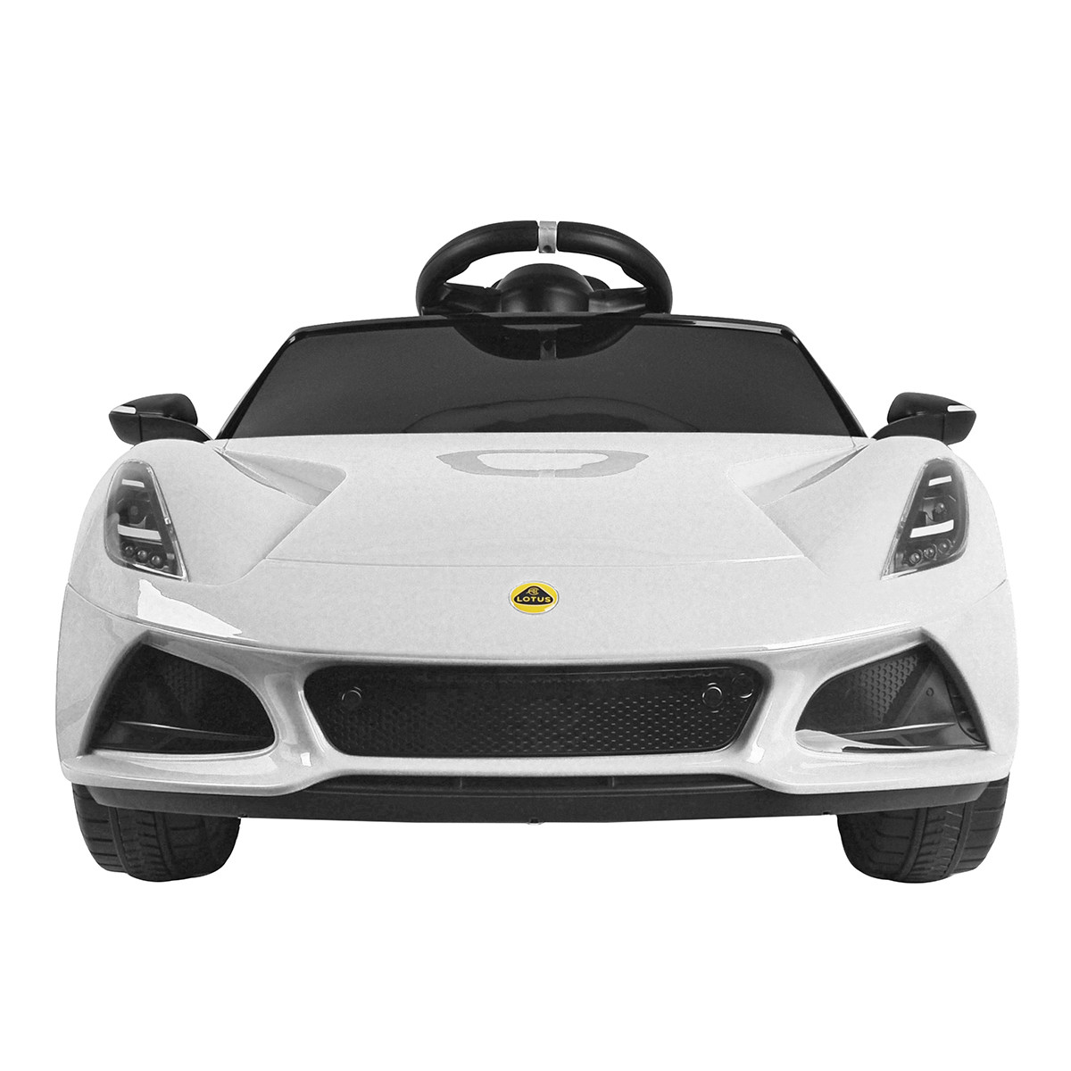 Kids White 12v Official Ride on Lotus Sport Car Parental Remote