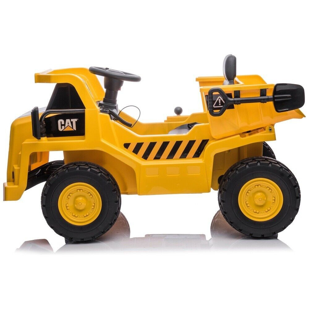 Kids 12v CAT Electric Ride On Dumper Truck Tipping Bucket Kids