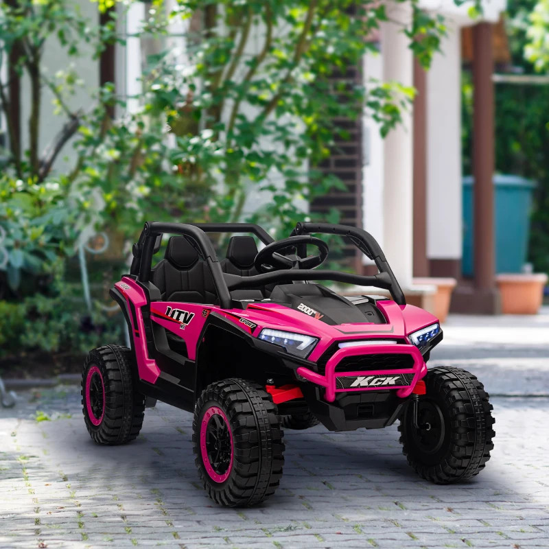 Girls 24v Seater Pink KCK-UTV Vehicle with Remote Control Kids