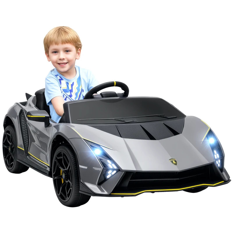 Buy Kids Official Silver Lamborghini Autentica 12v Ride In Car