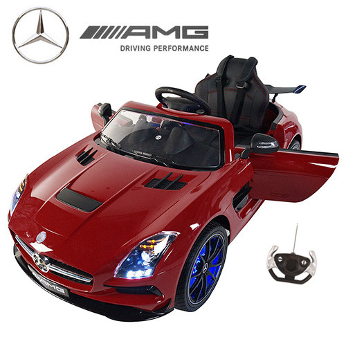 Official 12v Red Mercedes SLS AMG Ride On Car with EVA Tyres