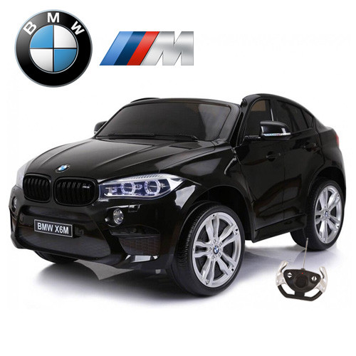 Licensed Black M Sport X6 Kids BMW Two Seater 12v Electric Jeep