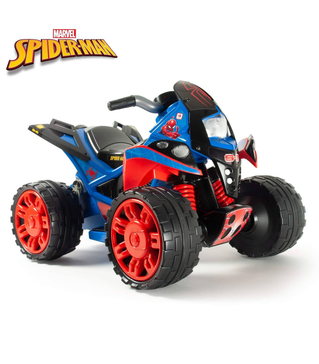 Kids Official Spiderman 12v Ride On Battery Powered Quad Bike - Main Image