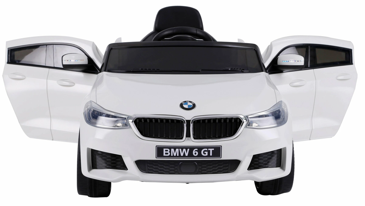 Licensed BMW GT 12v White Kids Ride On Coupe Car Remote Kids