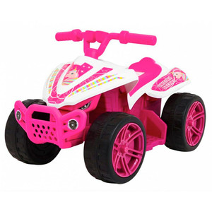 6v Unicorn Dreams Pink & White My First Quad Bike