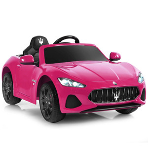 12V Pink Official Maserati Kids Ride On with Sounds & Remote