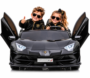 24V 2 Seat Ride on Licensed Black Lamborghini SVJ Drifting Car