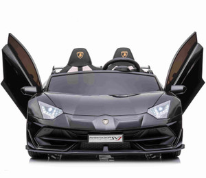 24V 2 Seat Ride on Licensed Black Lamborghini SVJ Drifting Car