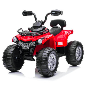 Red 12v Kids Sit On Quad Bike with Off Road Suspension