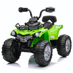 Green 12v Childrens Quad Bike with Multi Terrain Suspension