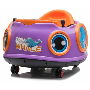 Purple 12V WALTZER  Spinning BUMPER CAR WITH REMOTE