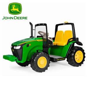 Kids 12v John Deere Dual-Force 2-Seat Electric Sit on Tractor