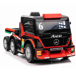 24v* Kids Sit-in Mercedes Lorry + Detachable Trailer & MP4 player - RED
