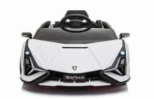 White Official Lamborghini 12V Kids Electric Powered Supercar  children