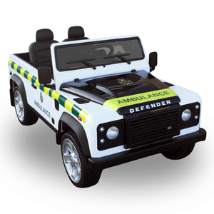 Kids 24v Ambulance Land Rover Defender 4WD 2 Seat Ride-on 4X4