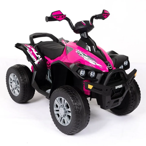 Elite 12V Pink & Black Girls Battery Powered Ride On Quad Bike