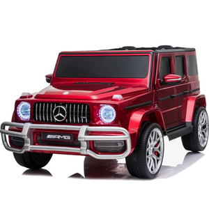 24v Metallic Red Elite Mercedes XL G63 Kids Ride on G-Wagon