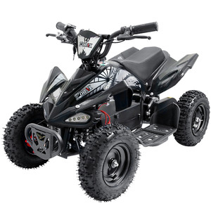 Kids White 36v Rechargeable Electric Powered Quad Bike Age 8+