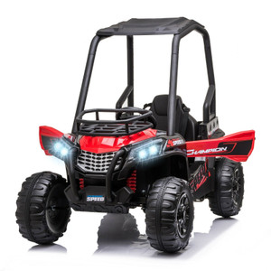 Red Luxury 12v Children's Ride In Off Road UTV with Roll Cage