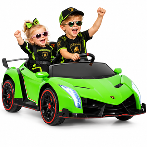 2 Seater Green Licensed Lamborghini  Ride On Sports Car for Kids