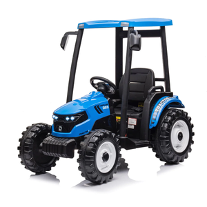 12v Kids Blue Sit-on Hi-Top Battery Operated Tractor & Remote