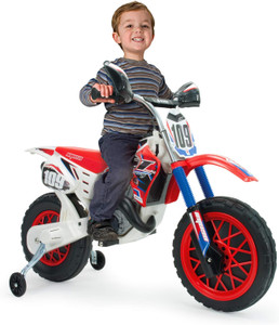 Kids Injusa USA Sit On Motocross 6v Cross-bike with Stabalizers