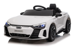 Kids White Audi RS E-Tron GT 12v Licensed Ride on Car & Remote