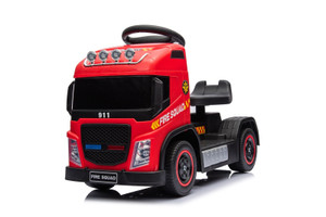 Kids 6v Sit-On Fire Brigade Engine With Working Lights & Sounds