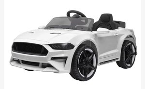 Kids 12v White Ford Mustang GT Style Kids Electric Car & Remote