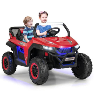 Kids Red Devil ATV 2-Seater 12V Battery Ride-On Car & Remote
