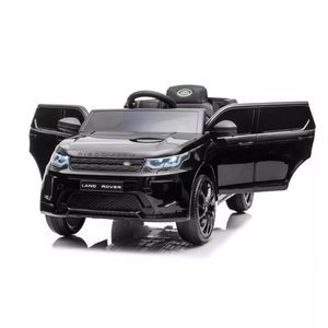 Kids 12v Black Official Land Rover Discovery Jeep with Remote