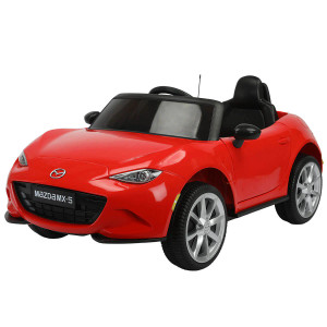 Kids Red 12v Licensed Maxda MX-5 Ride on Convertible Sports Car