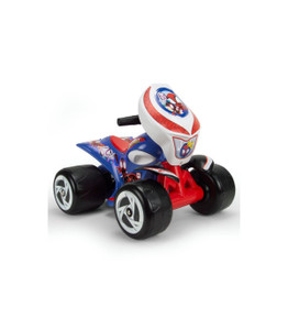 Toddlers 6v Official Spidey & Friends Battery Powered Quad Bike