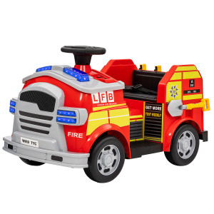 Kids 12v Motorized Electric Ride in Fire Engine Truck