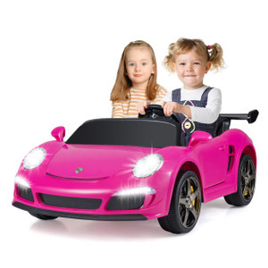 24V 2 Seat Official Pink Porsche Ride on Sports Car