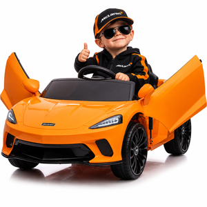 Kids Classic Orange McLaren 12V GT 12V Ride On Car Sports Spec