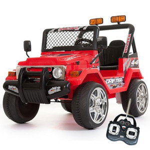 12v Red Two Seater Off Road Kids Electric 4x4 Style With Remote