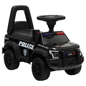 Police Style Push Car for Toddlers Walk Along With Sirens & Lights